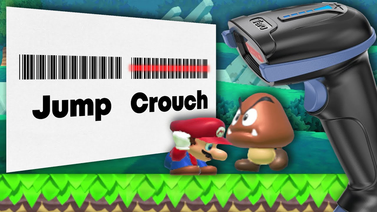 Can You Beat Mario With a Barcode Scanner?