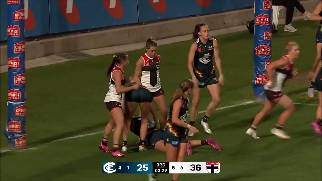 Амелия Велардо &mdash; AFLW 2025: обзор 10-го тура &mdash; Карлтон против Сент-Килды