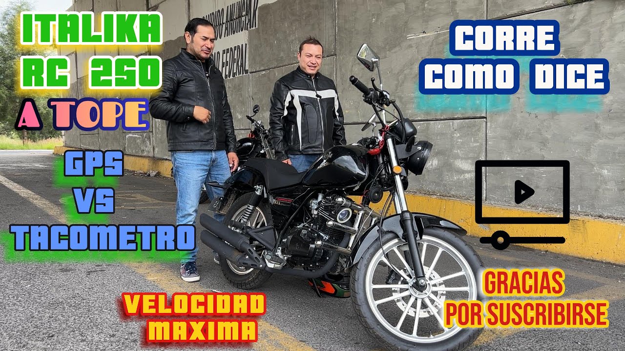 ITALIKA RC 250 VELOCIDAD MAXIMA