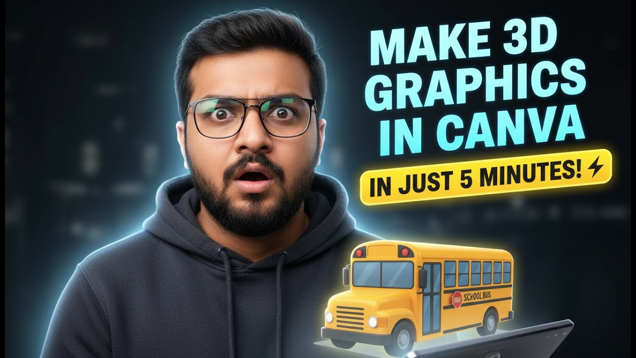 Make 3D Graphics in Canva in Just 5 Minutes!