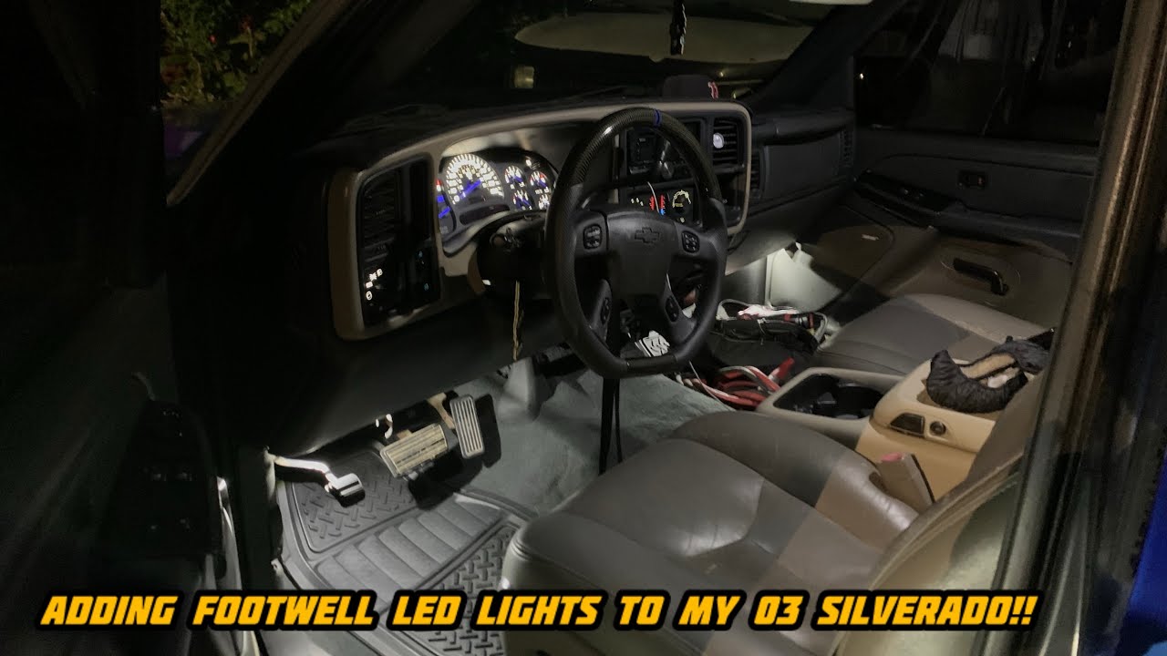 How To Install Footwell Led Lights On Your 03-06 Chevy Silverado‼️