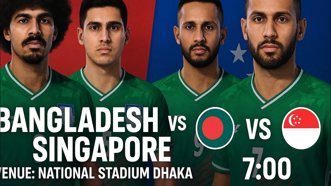 BANGLADESH 🇧🇩 vs SINGAPORE 🇸🇬 | AFC ASIAN CUP QUALIFIER 2025 | National Stadium Dhaka | FIFA GAME |