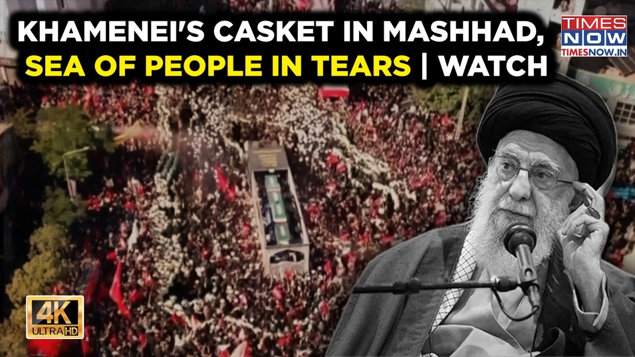 Ali Khamenei Funeral: Khamenei's Coffin Arrives In Mashhad As Iran Prepares For Burial Rites | WATCH