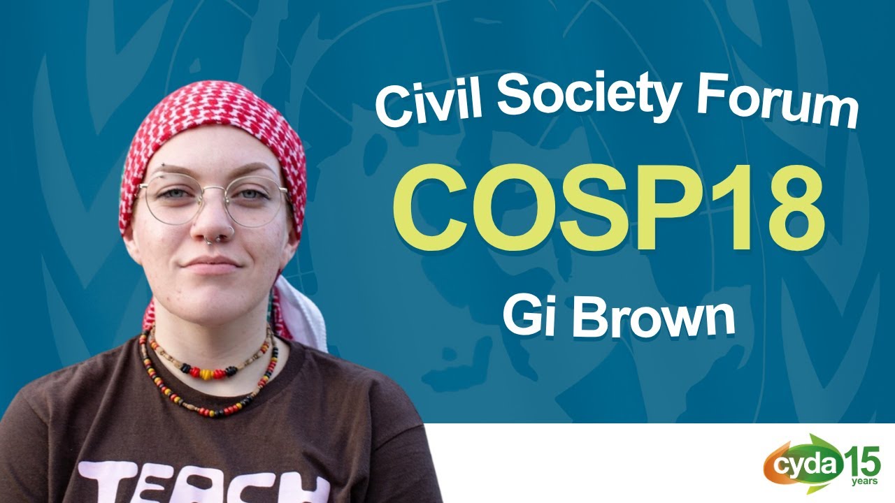 Gi Brown at COSP18 Civil Society Forum | Decolonising Disability and Indigenous Leadership