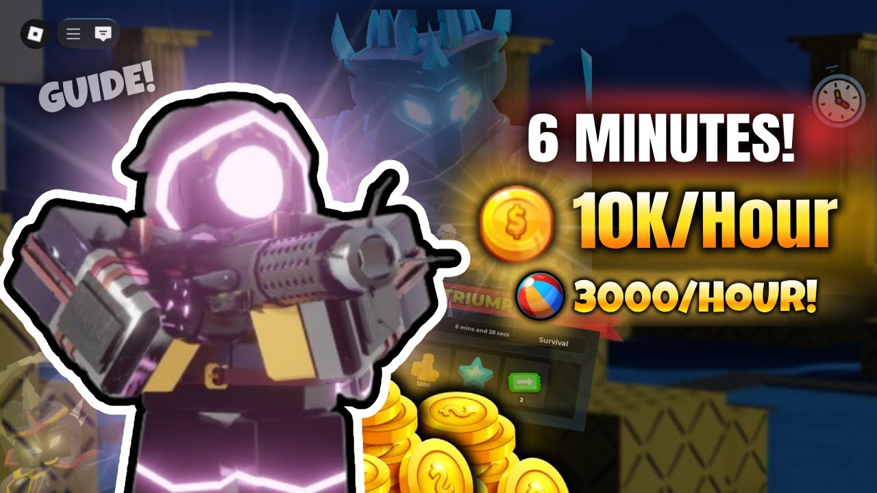 (GUIDE) TDS SOLO FALLEN SPEEDRUN IN 6 MINUTES! (10K Coins/Hour) Battlepass Grind (TDS Roblox)
