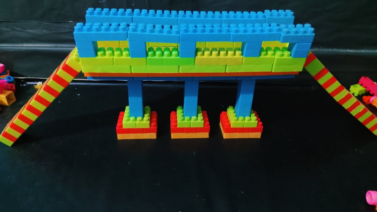 Satisfying DIy Lego Big Bridge ASMR/building block #buildingblocks 