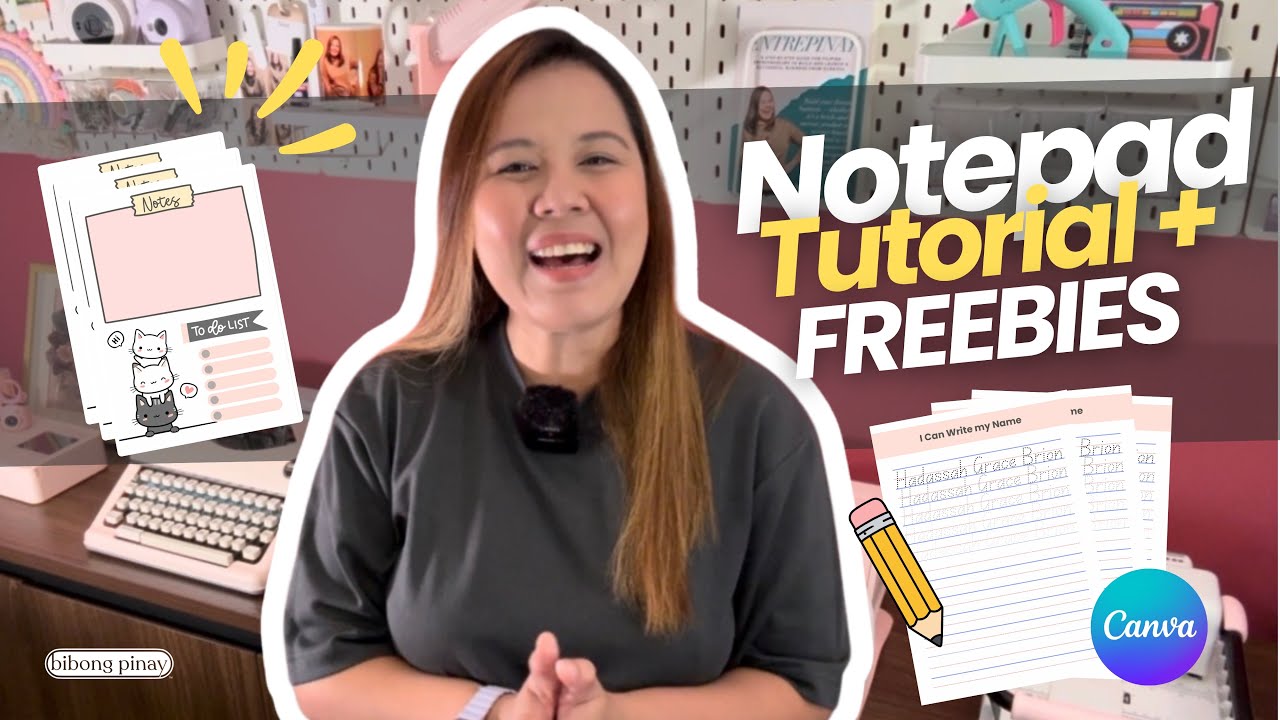🎥 DIY NOTEPAD TUTORIAL + FREEBIES | Step-by-Step Guide