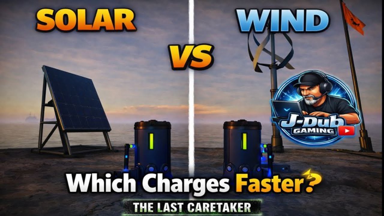Solar vs Wind in The Last Caretaker – Which Charges Batteries Faster?