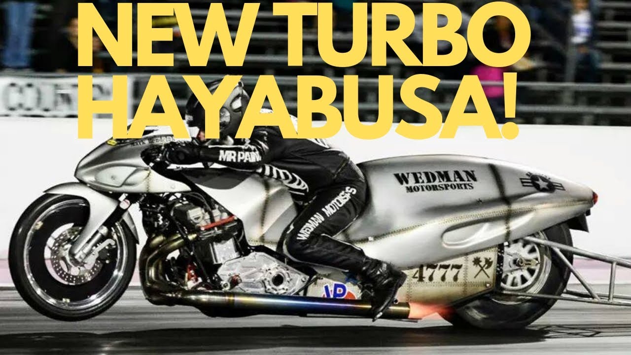 FEROCIOUS NEW TURBO HAYABUSA DRAG BIKE SURFACES AND JOINS RACE TO FIVE SECOND ZONE! ONE FAST SUZUKI!