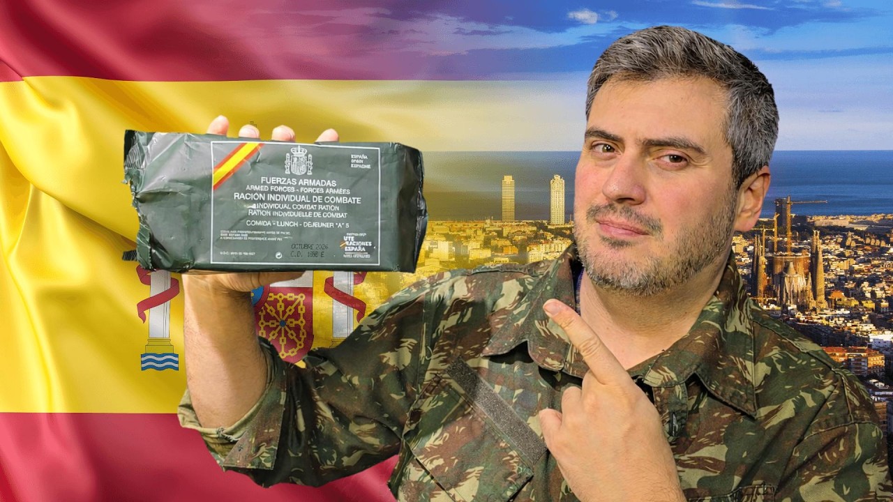 PROVEI A COMIDA DO EXERCITO DA ESPANHA - A PIOR?