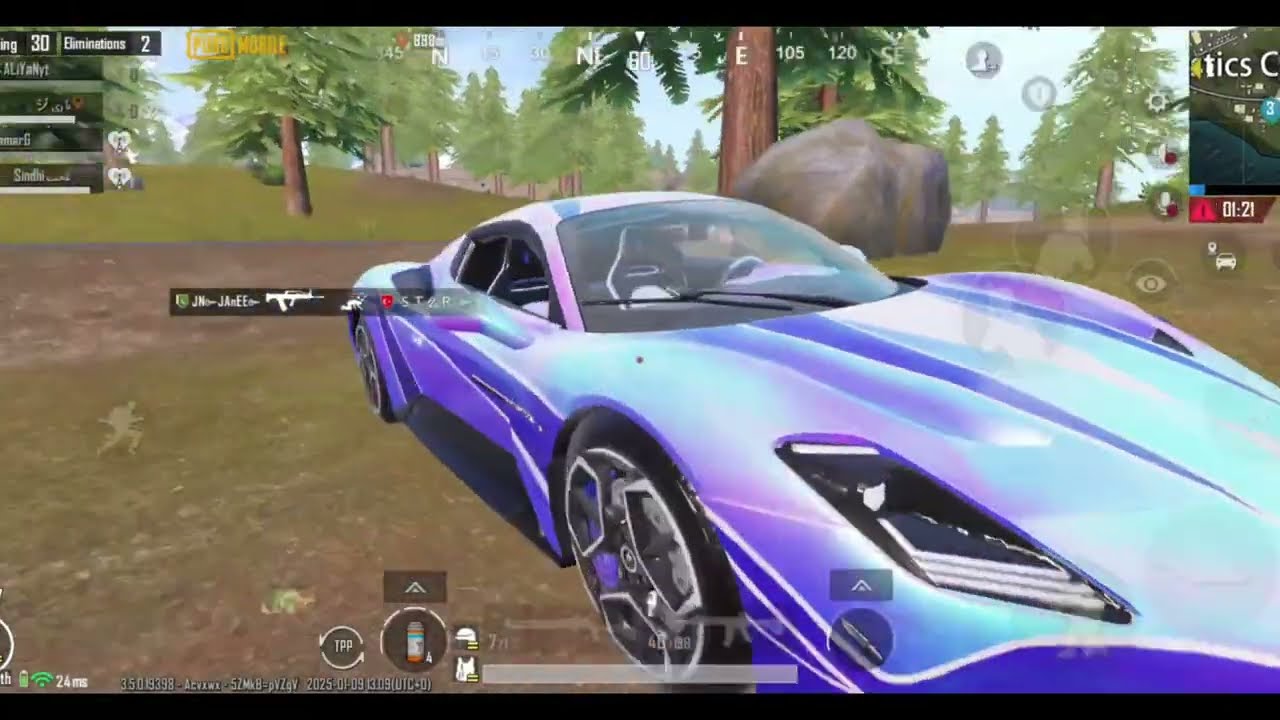 SPORTS CAR DRIVING IN PUBGMOBILE
