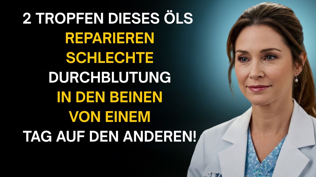 Senioren: Dieses Öl verbessert schnell die Durchblutung in den Beinen | Gesundheitsarzt