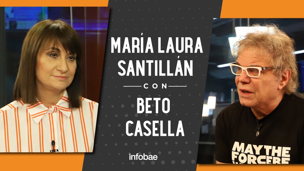 Beto Casella con María Laura Santillán: 