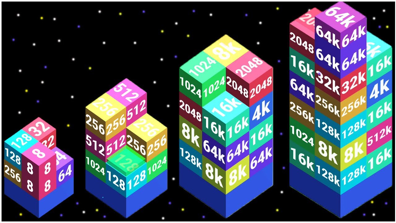 Stacktris 2048 - Gameplay Walkthrough - new best score (7146040)