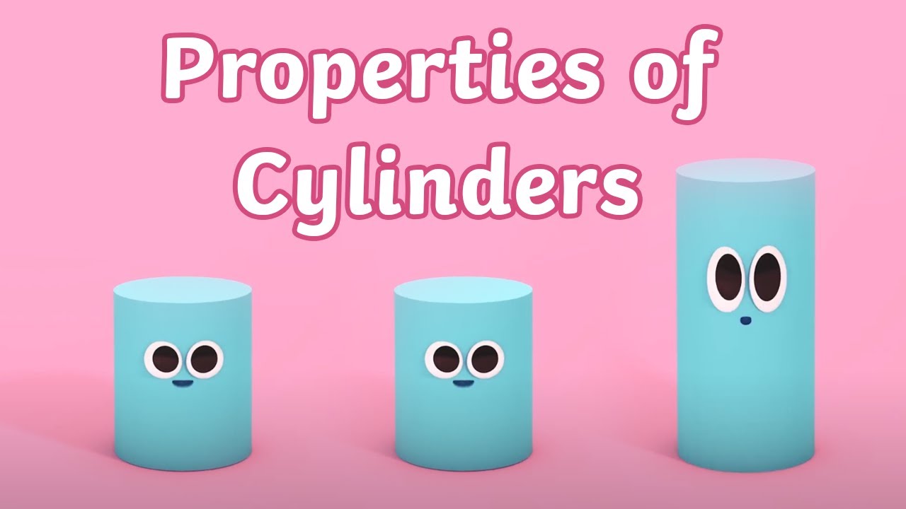 Properties of Cylinders | 3D Shapes | Twinkl Kids Tv