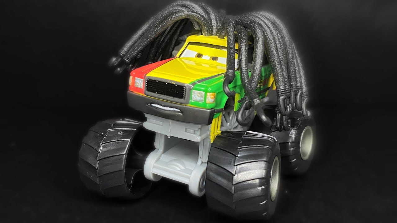 Mattel Rasta Carian Monster Truck Wrestler Toons Monster Truck Mater Deluxe Pixar Cars Diecast