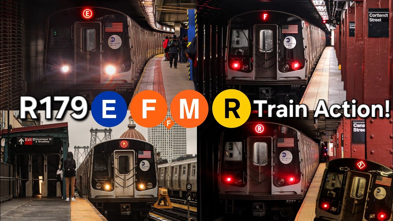 R179 E / F / M / R Train Action!
