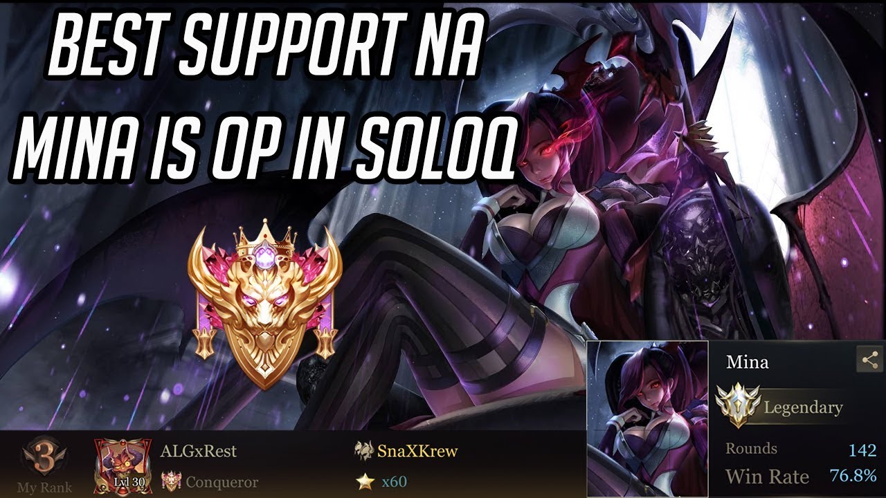 MINA IS THE BEST SUPPORT FOR SOLOQ | ARENA OF VALOR (AOV) MINA GAMEPLAY WITH COMMENTARY