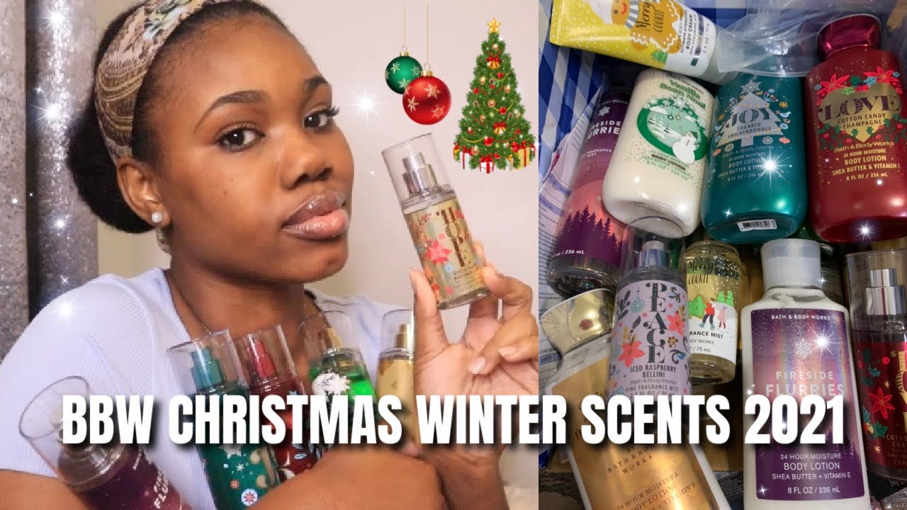 NEW BATH AND BODY WORKS CHRISTMAS/WINTER FRAGRANCES 2021 | haul & review | Naimah