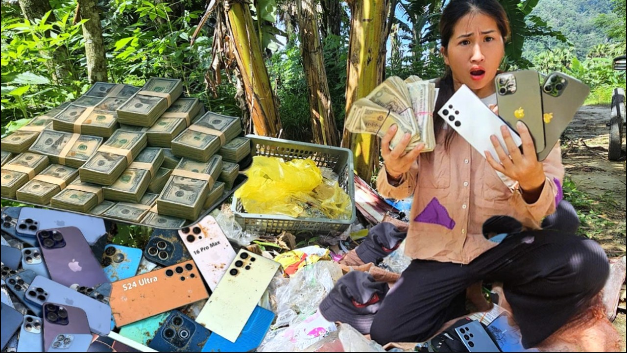 Full Video 100 Days: Found a Lot of Money and iPhone in a Dump - I Used Them to Help the Homeless