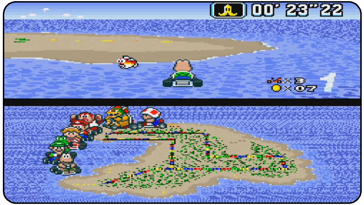 Super Mario Kart All 20 Tracks