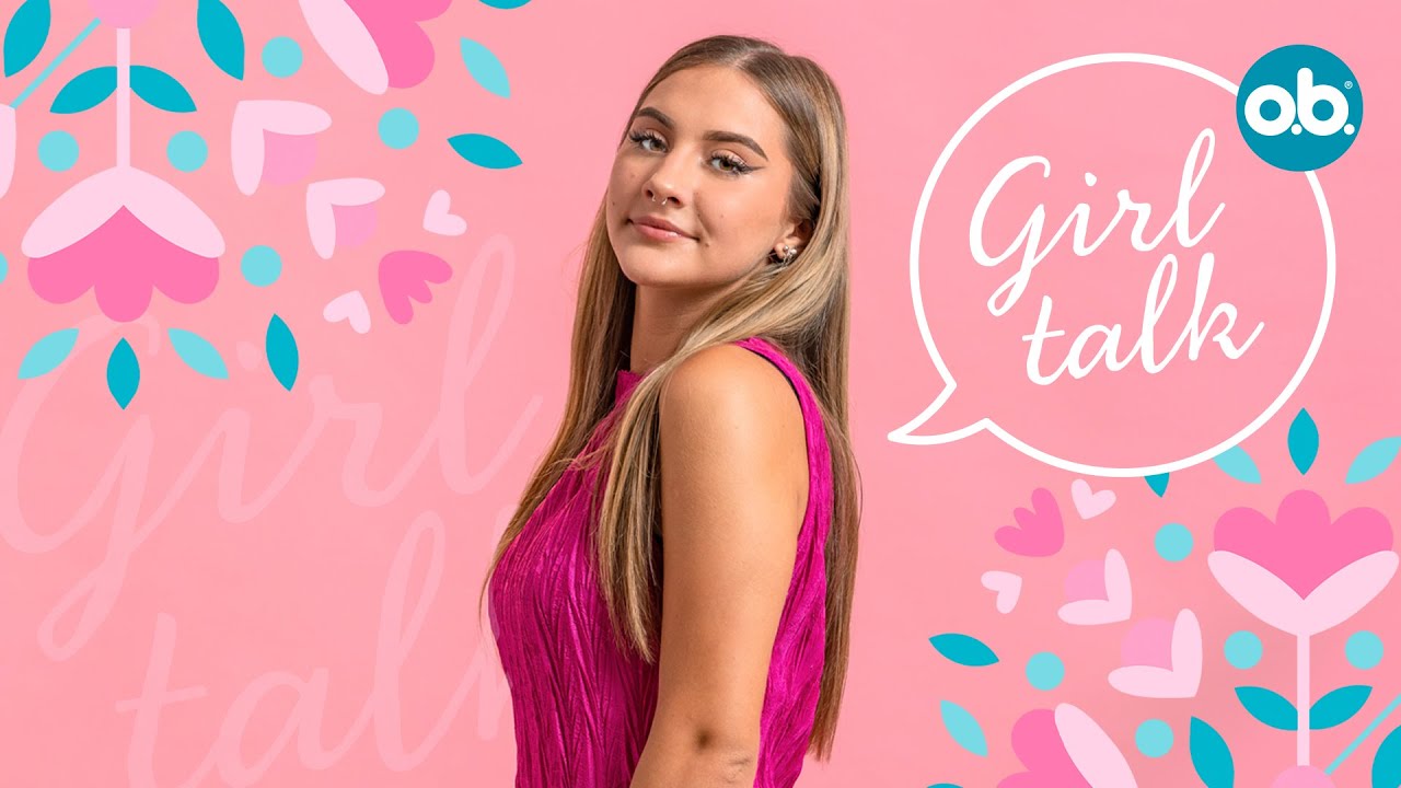 Girltalk o.b.® s Kristýnou Hockovou - mýty o tamponech, jak zavést tampon, menstruace