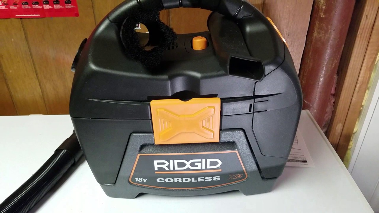Ridgid 18v Cordless Wet/Dry Vac Review (WD0319)
