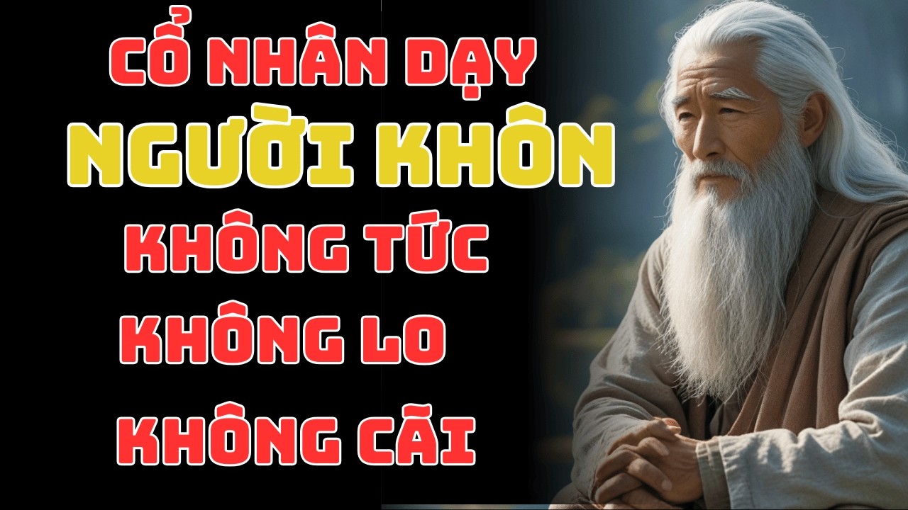 Cổ Nhân Dạy Sống Khôn Ngoan Không TỨC Không LO Không CÃI 🧘‍♂️ Bí Quyết Hạnh Phúc  Triết Lý Cuộc Sốn