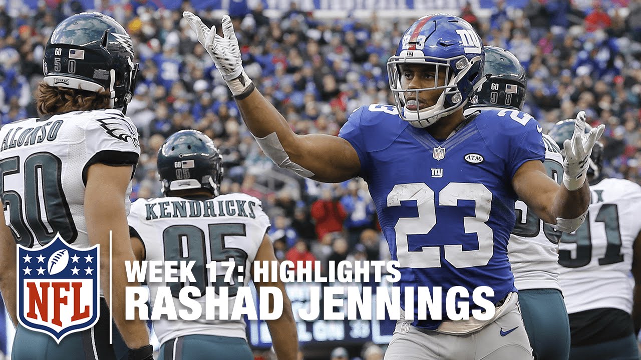 Rashad Jennings' 170 yard Rushing Performance | Eagles vs. Giants | NFL Week 17 Highlights