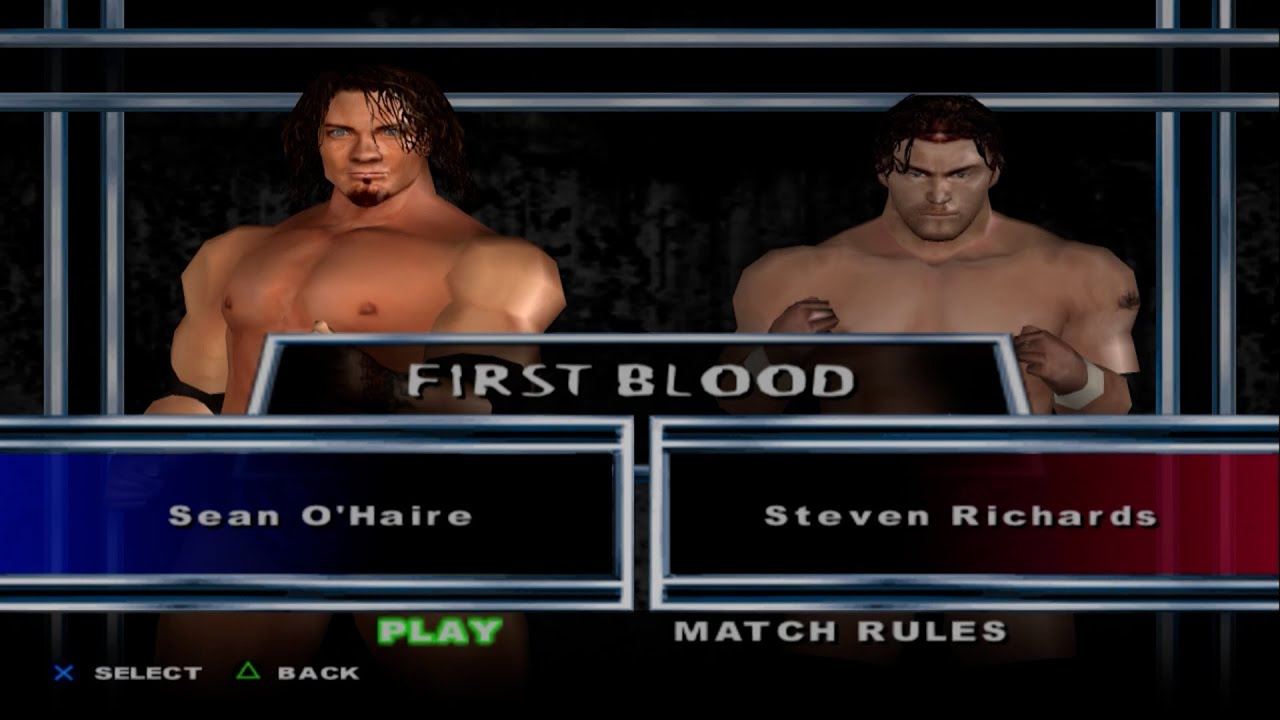 WWE SmackDown! Here Comes the Pain - Sean O'Haire VS Steven Richards (FIRST BLOOD)