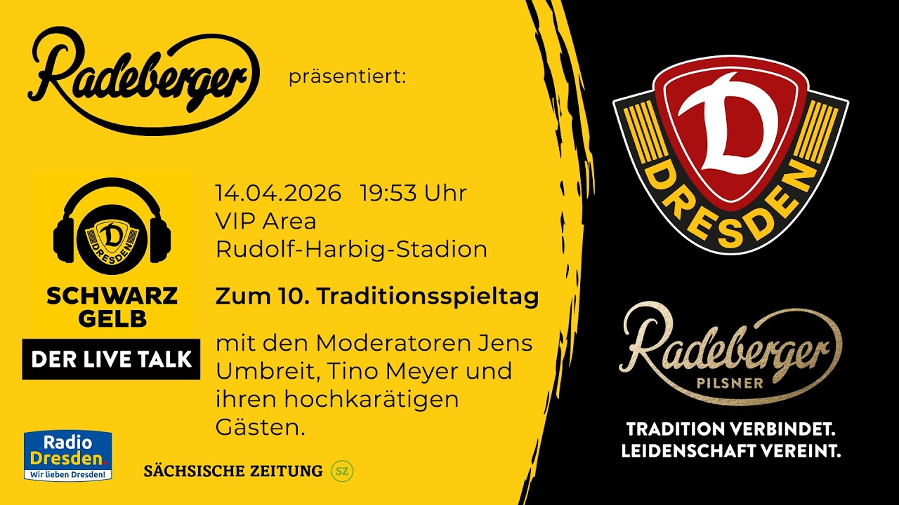 SCHWARZ GELB &ndash; Der Live-Talk aus der VIP Area des Rudolf-Harbig-Stadions