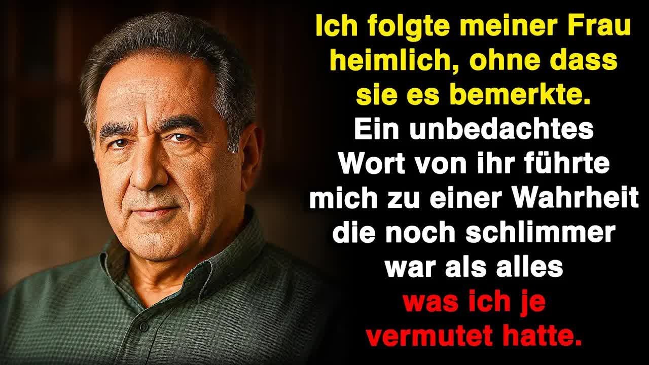 Ich folgte meiner Frau heimlich und sah, dass bis heute nichts wirklich stimmte