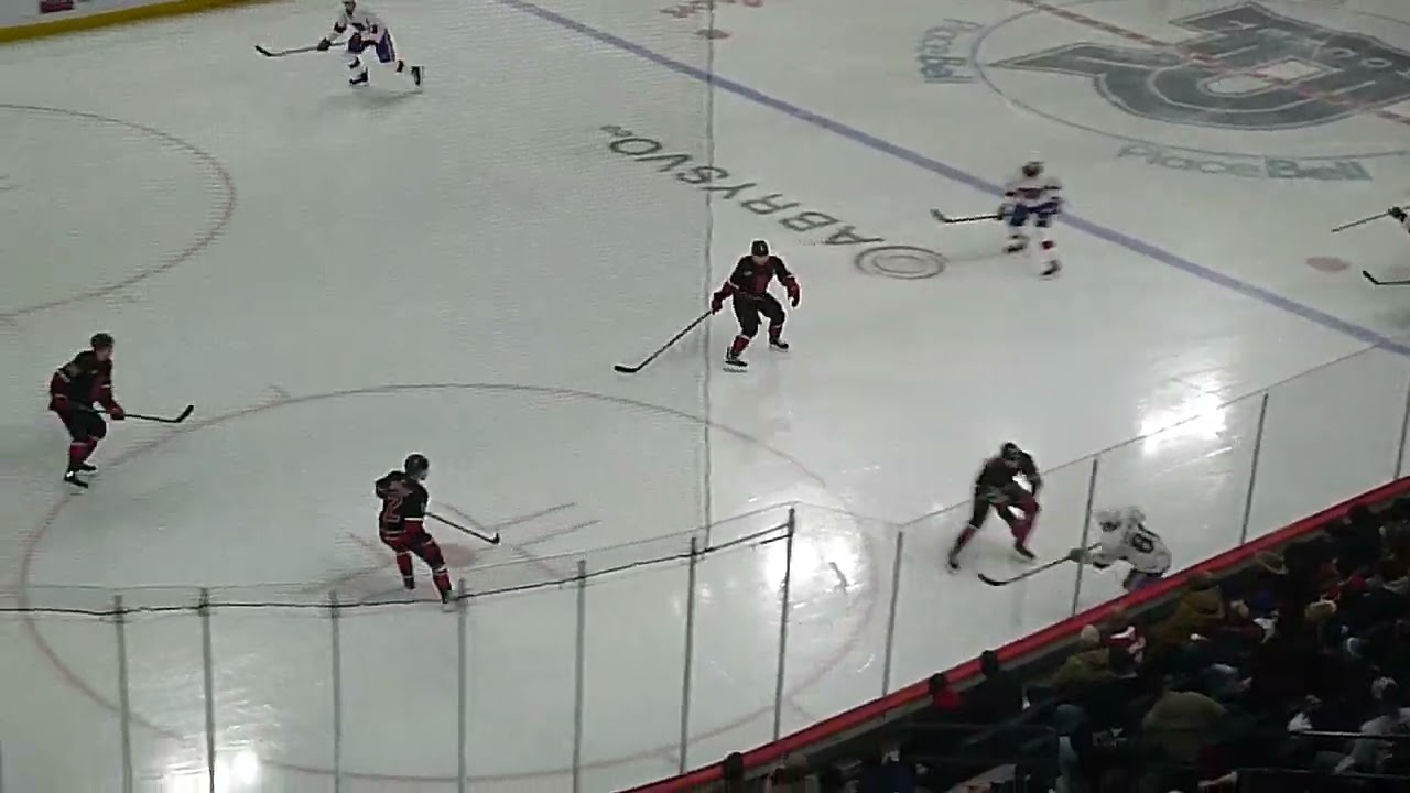 Tyler Thorpe of the Laval Rocket scores vs. the Utica Comets 2/4/26