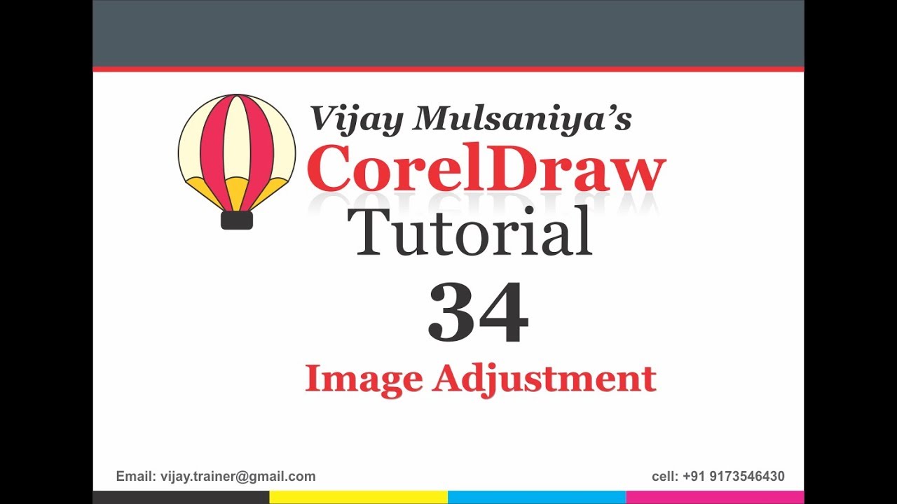Image Adjustment in CorelDraw in Hindi Lesson 34