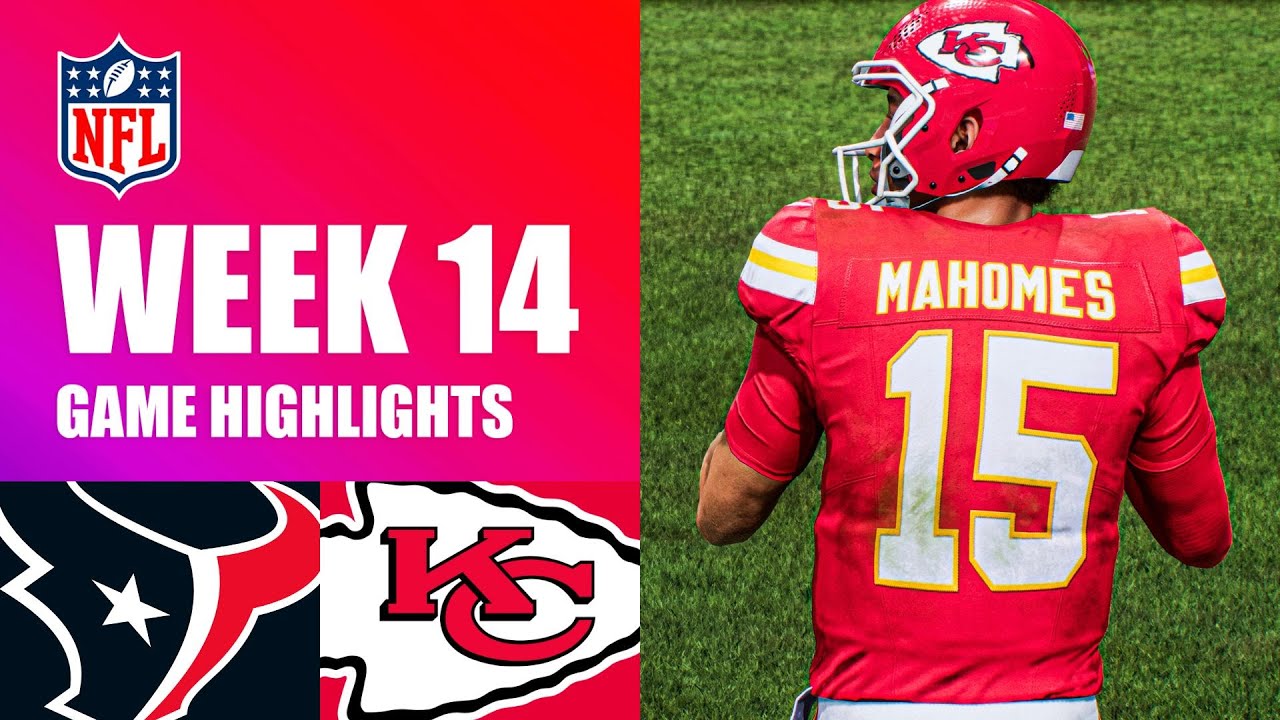 Texans vs. Chiefs Week 14 - Madden 26 Simulation Highlights