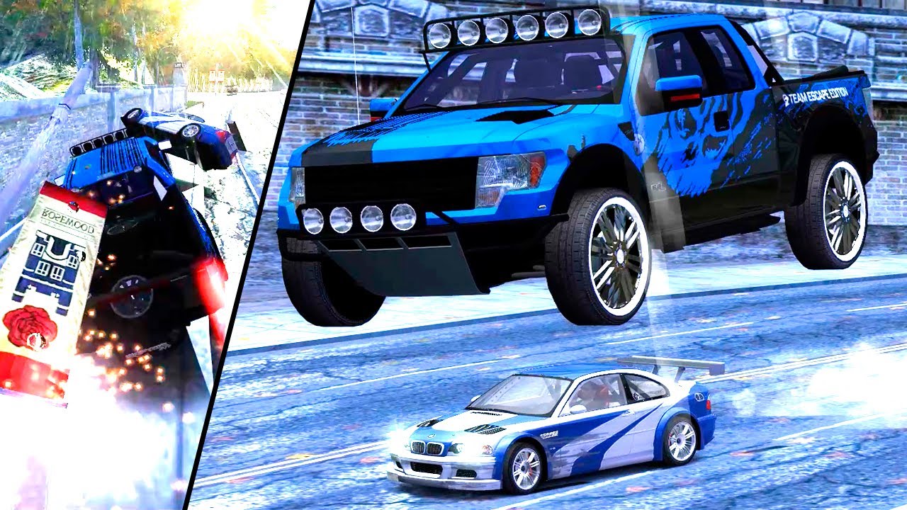 Turbo FORD RAPTOR vs Razor BMW M3 GTR (Final Races in NFS MW)