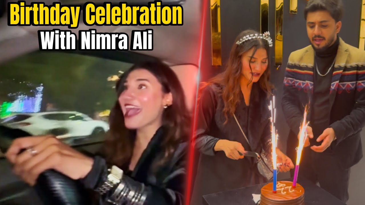 @NimraAliReal  ki birthday pe bohat pyara gift diya ♥️ Nimra ne first time car bhi chalai 😱