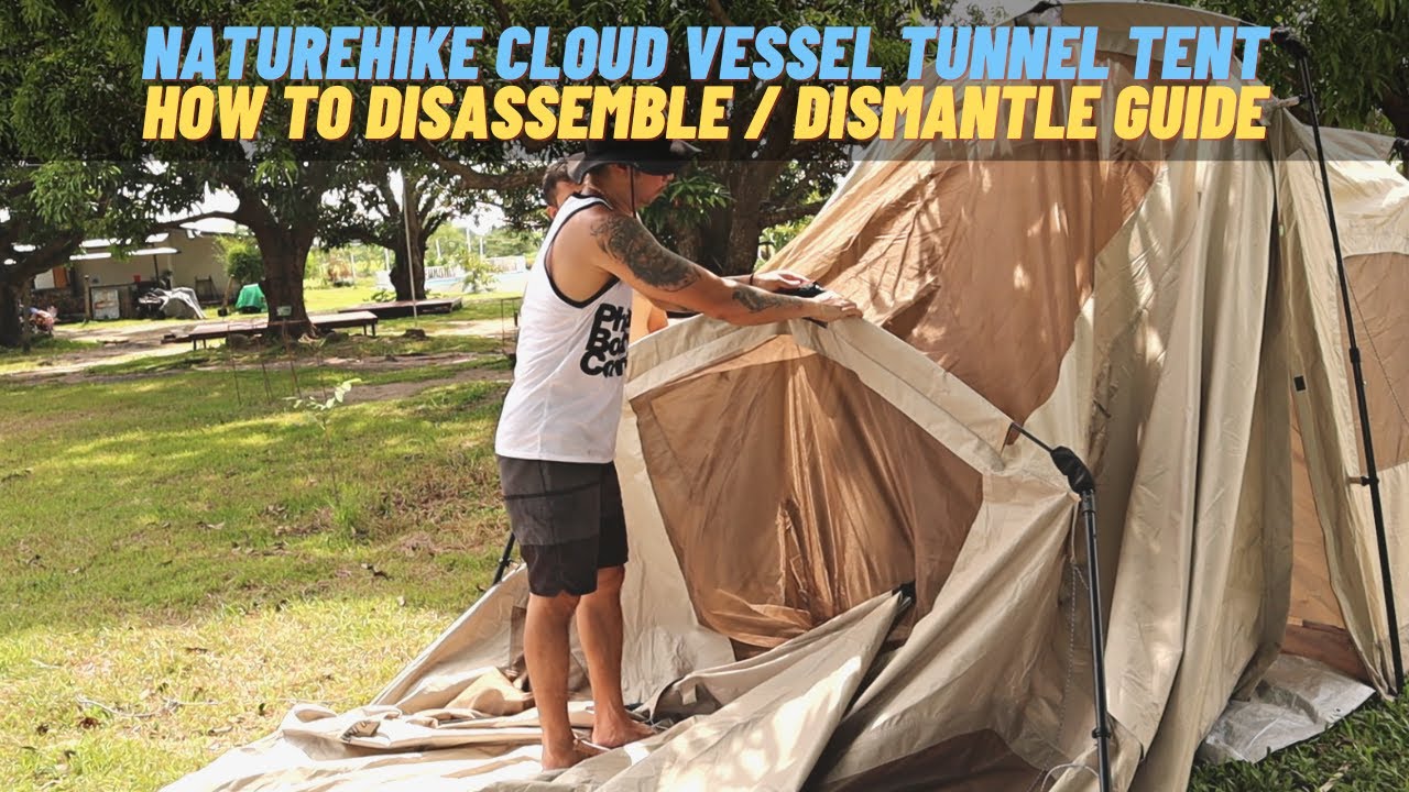 Quickest Way to Disassemble NATUREHIKE CLOUD VESSEL TUNNEL TENT - Step by Step Guide / Fast and Easy