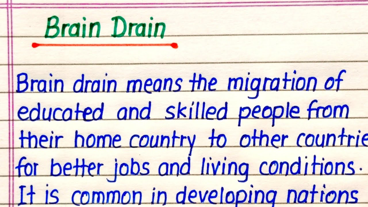 Brain Drain Essay in English || Essay on Brain Drain in English 