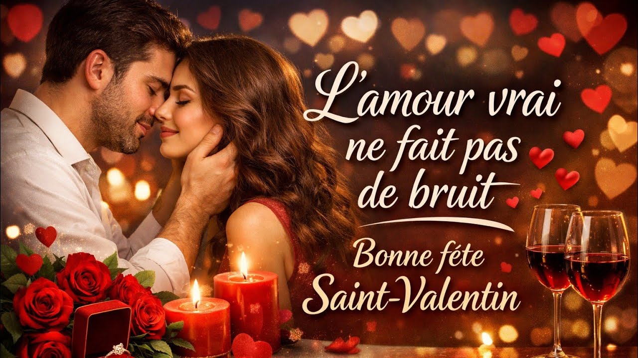 L’amour vrai ne fait pas de bruit, bonne fête Saint-Valentin 