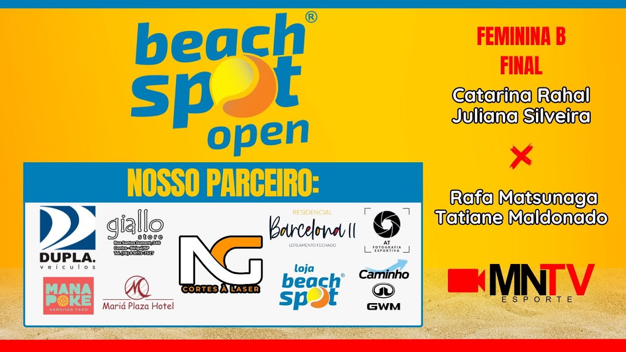 FINAL - AO VIVO - BEACH SPOT OPEN 2025 - BEACH SPOT - ARAÇATUBA/SP