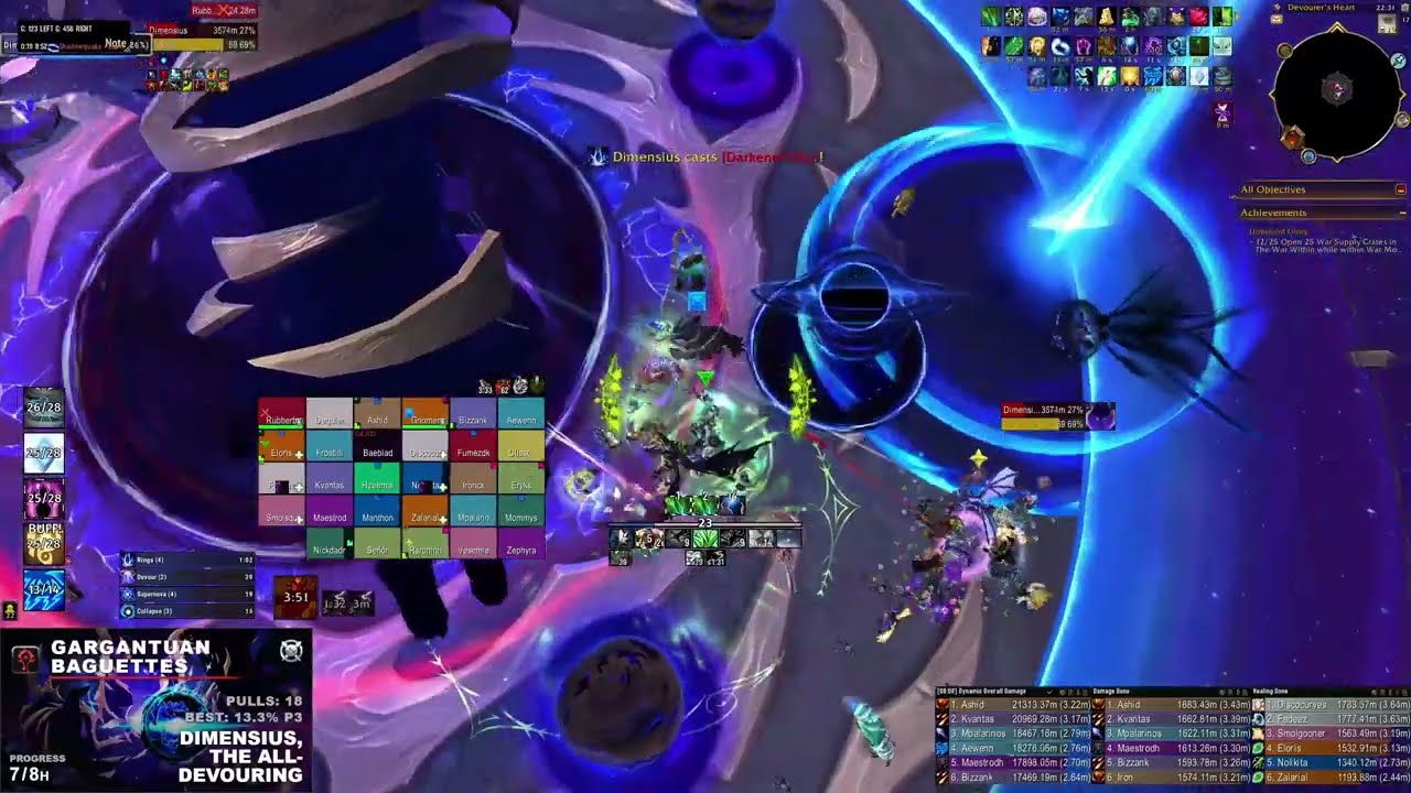 Heroic Dimensius | Resto Druid PoV | Gargantuan Baguettes - Tarren Mill