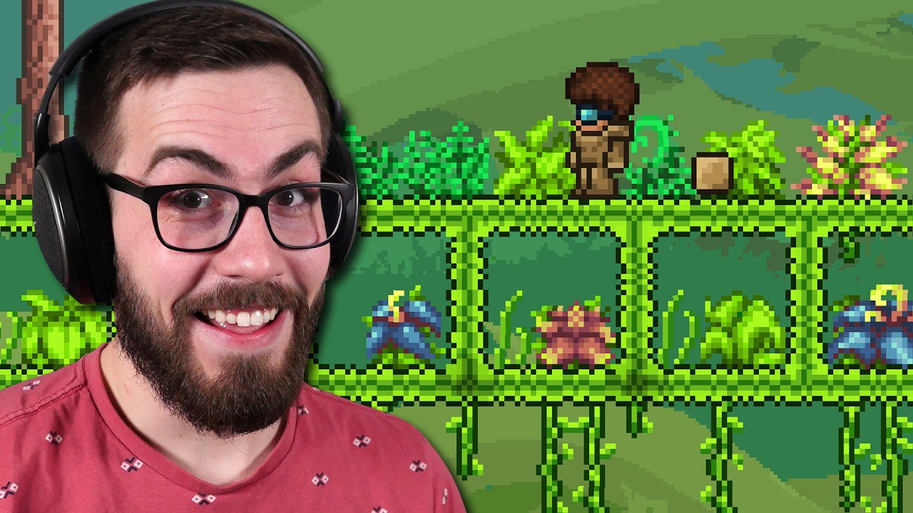 I Made a FLOATING JUNGLE in Terraria Skyblock!