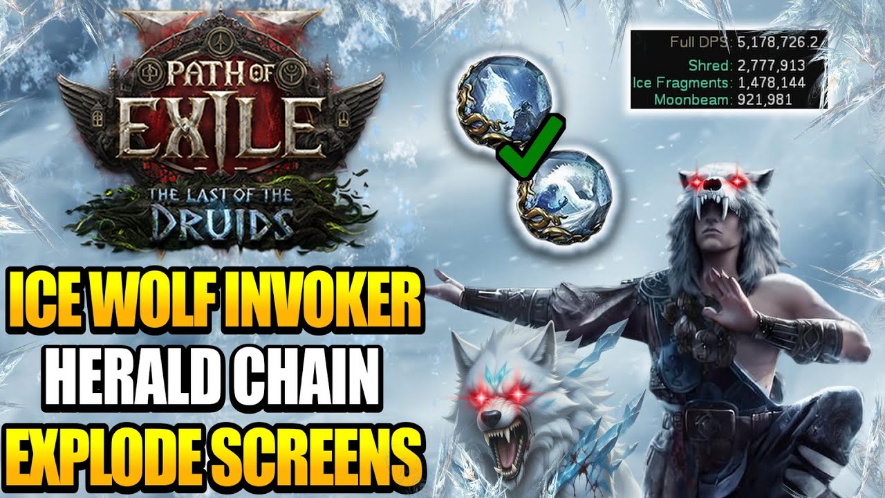 [0.4] Herald Chain Ice Wolf Invoker SLAPS - Wolf Build Guide - Monk Build Guide - Path of Exile 2