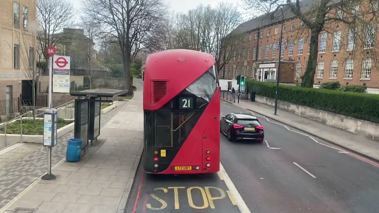 Snowing London Bus Ride 🇬🇧 Route 321 From New Cross Sainsbury’s to Foots Cray Tesco pls Subscribe