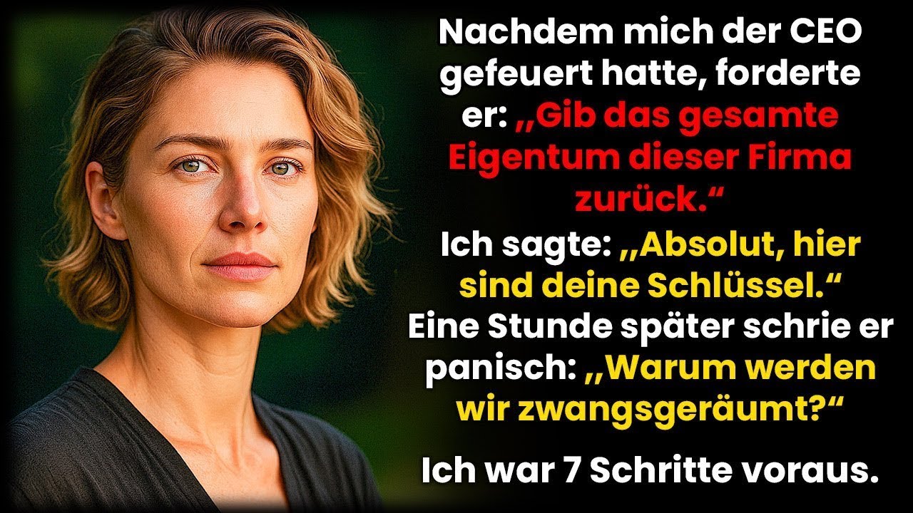 Der CEO feuerte mich und verlangte ‚Gib alles zurück‘ – doch ich war 7 Schritte voraus…