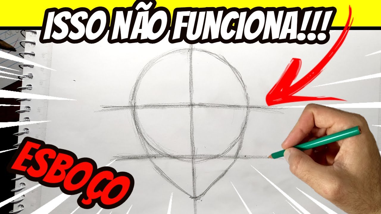 A VERDADE!Como desenhar QUALQUER personagem de ANIME (rosto de frente)