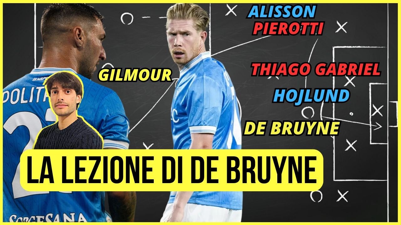 ECCO COME DE BRUYNE HA CAMBIATO TATTICAMENTE NAPOLI LECCE | Con Lavagna Tattica