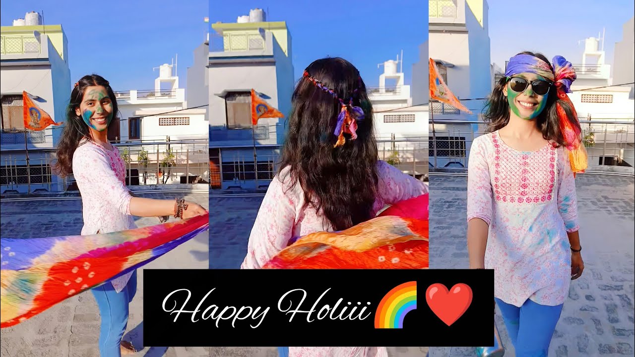 Happy Holi🫟🌈❤️@Neeshu_Tyagi #neeshutyagi #viral #video #ytvideos #youtube #ytviral #trending #trend