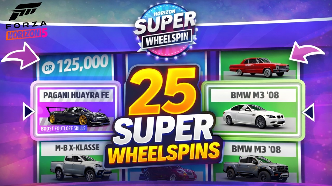 Opening 25 Super Wheelspins in FH5 (2026)